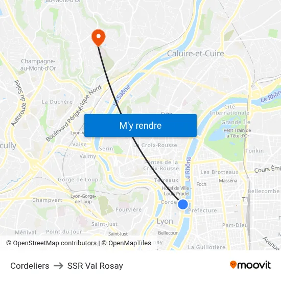 Cordeliers to SSR Val Rosay map