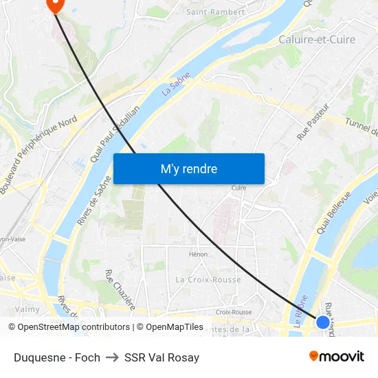 Duquesne - Foch to SSR Val Rosay map