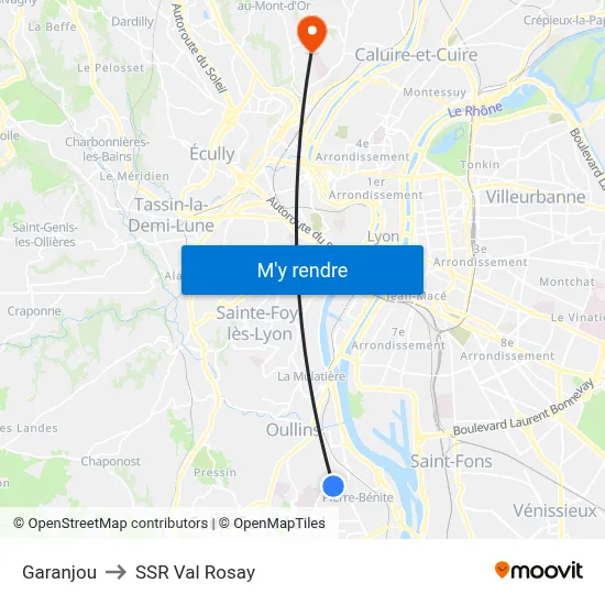 Garanjou to SSR Val Rosay map
