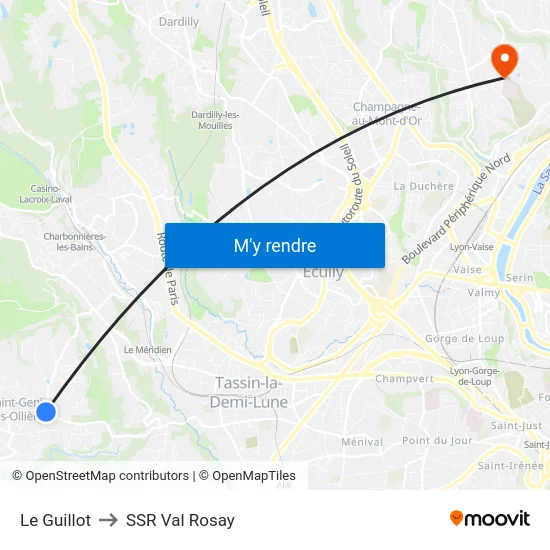 Le Guillot to SSR Val Rosay map