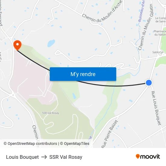 Louis Bouquet to SSR Val Rosay map