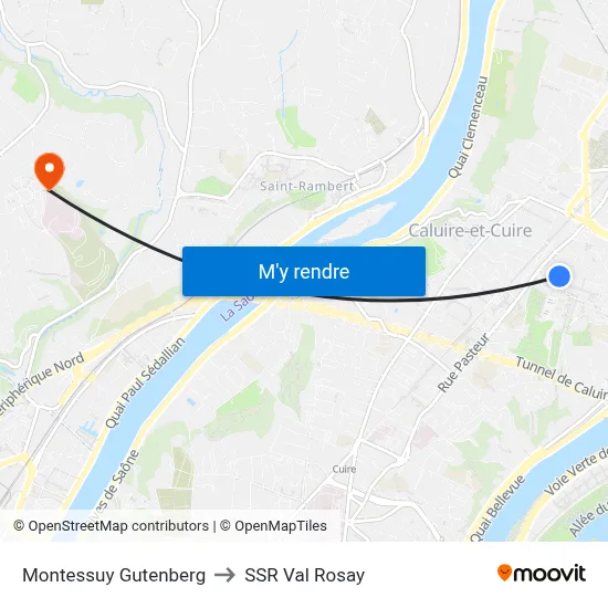 Montessuy Gutenberg to SSR Val Rosay map