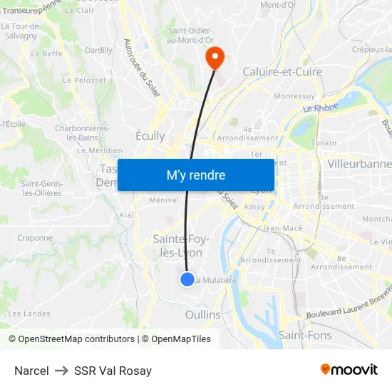 Narcel to SSR Val Rosay map