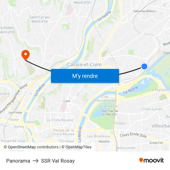 Panorama to SSR Val Rosay map