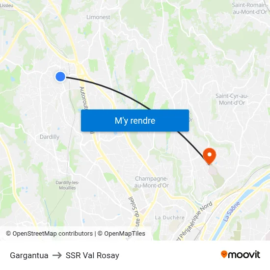 Gargantua to SSR Val Rosay map