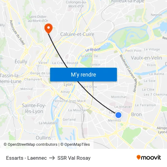 Essarts - Laennec to SSR Val Rosay map