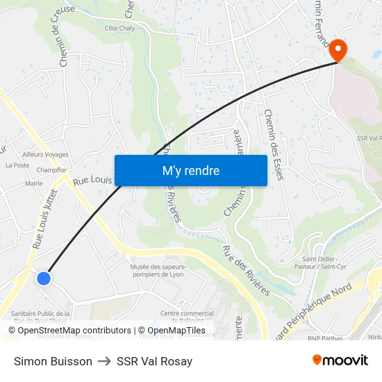 Simon Buisson to SSR Val Rosay map