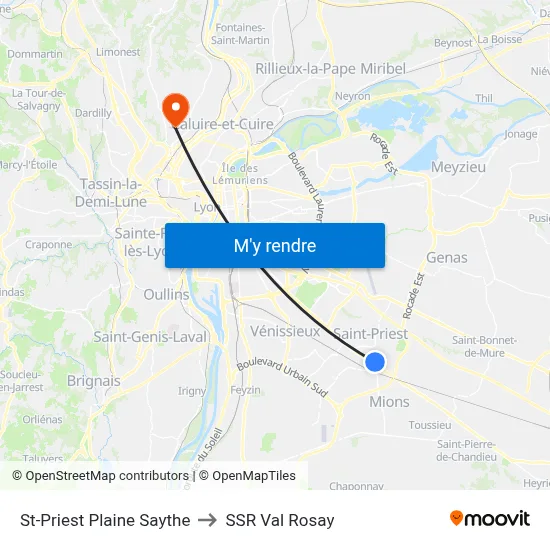 St-Priest Plaine Saythe to SSR Val Rosay map