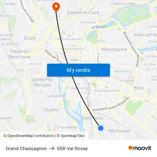 Grand Chassagnon to SSR Val Rosay map