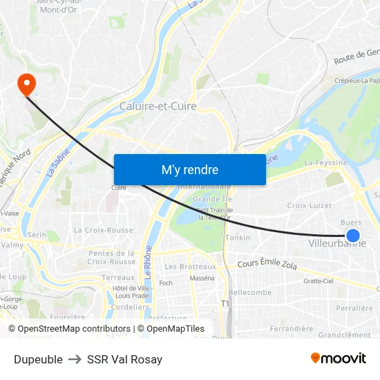 Dupeuble to SSR Val Rosay map
