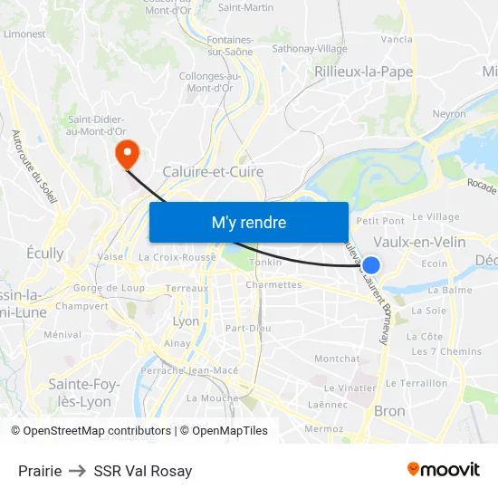 Prairie to SSR Val Rosay map