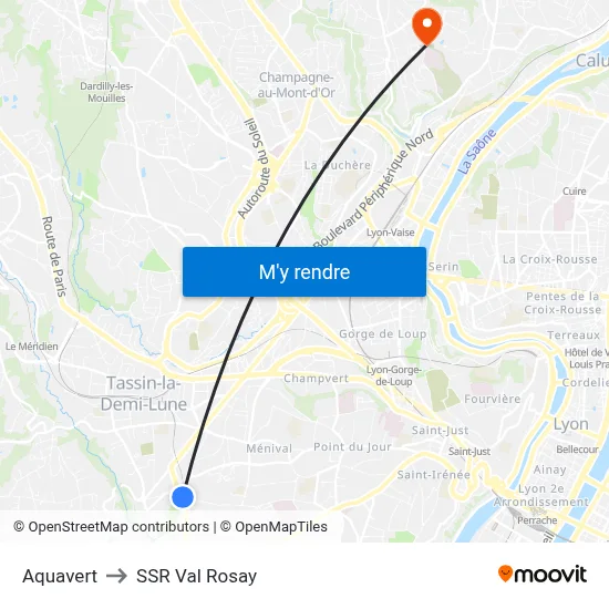 Aquavert to SSR Val Rosay map