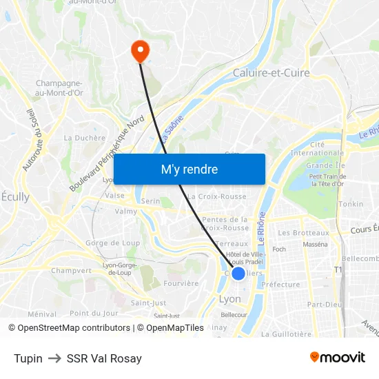 Tupin to SSR Val Rosay map