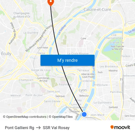 Pont Gallieni Rg to SSR Val Rosay map