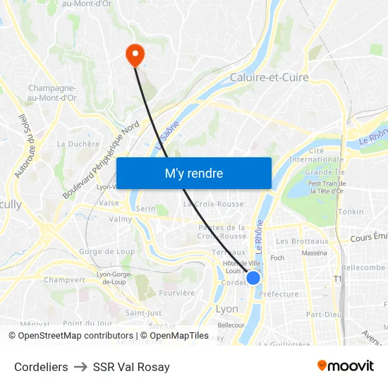 Cordeliers to SSR Val Rosay map