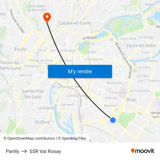 Parilly to SSR Val Rosay map