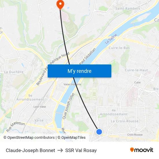 Claude-Joseph Bonnet to SSR Val Rosay map