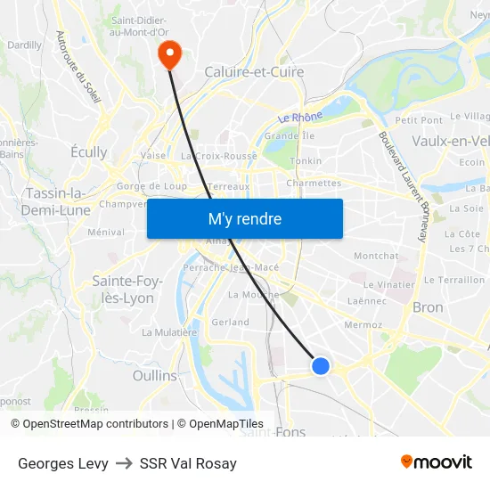 Georges Levy to SSR Val Rosay map