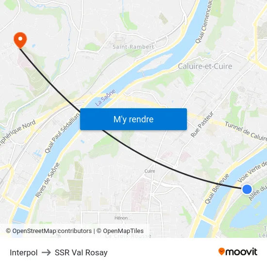 Interpol to SSR Val Rosay map