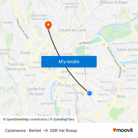 Cazeneuve - Berliet to SSR Val Rosay map