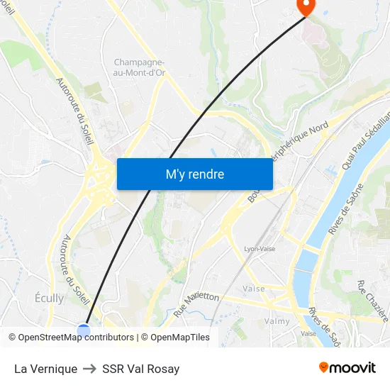 La Vernique to SSR Val Rosay map