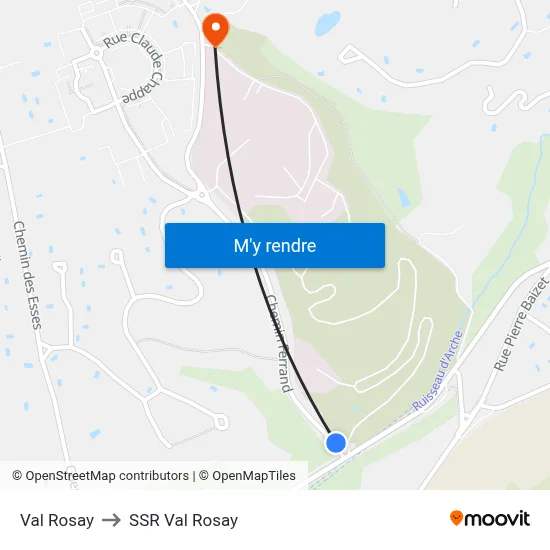 Val Rosay to SSR Val Rosay map