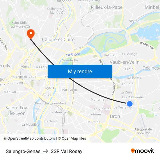 Salengro-Genas to SSR Val Rosay map