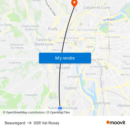 Beauregard to SSR Val Rosay map