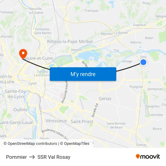 Pommier to SSR Val Rosay map