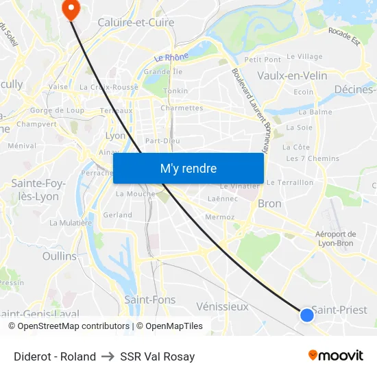 Diderot - Roland to SSR Val Rosay map