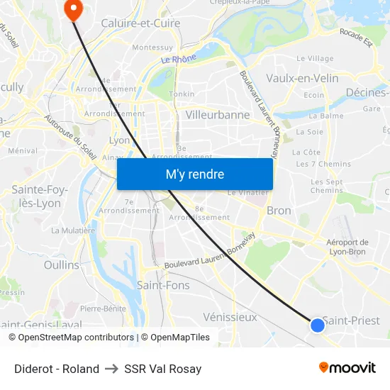 Diderot - Roland to SSR Val Rosay map