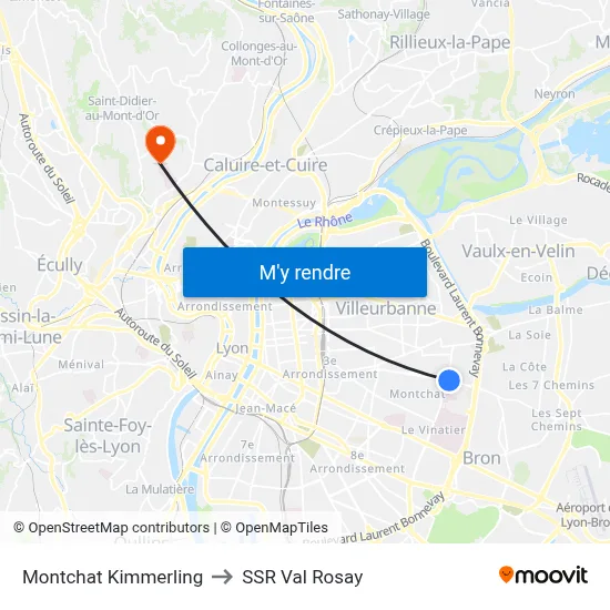 Montchat Kimmerling to SSR Val Rosay map
