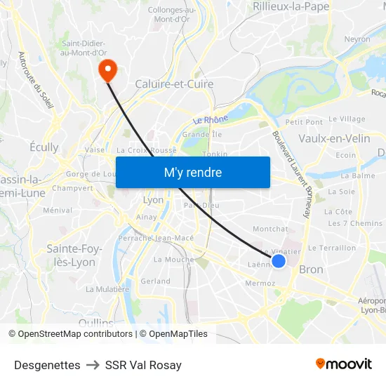 Desgenettes to SSR Val Rosay map