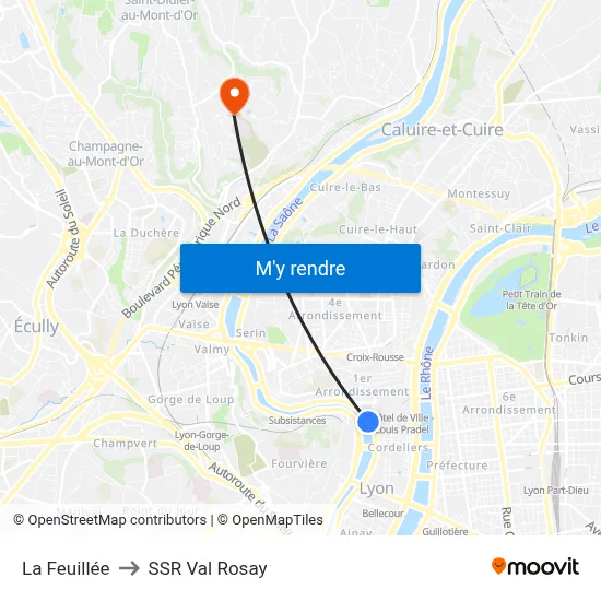 La Feuillée to SSR Val Rosay map