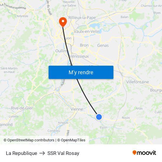 La Republique to SSR Val Rosay map