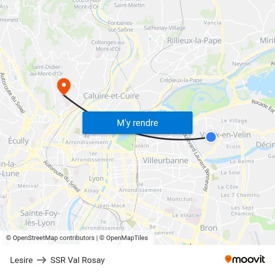 Lesire to SSR Val Rosay map