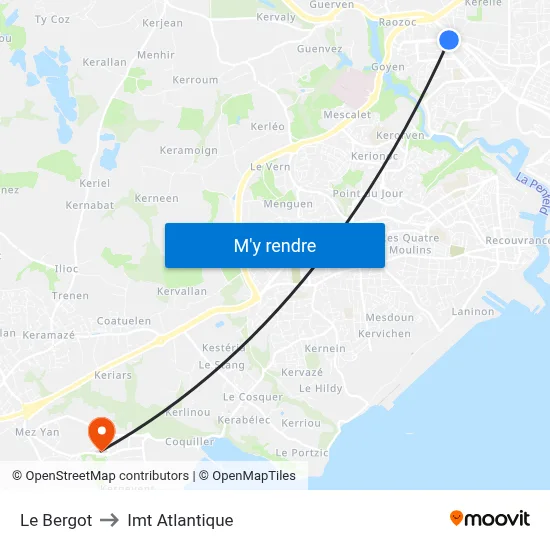 Le Bergot to Imt Atlantique map