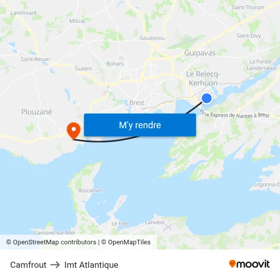 Camfrout to Imt Atlantique map