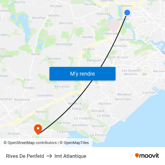 Rives De Penfeld to Imt Atlantique map