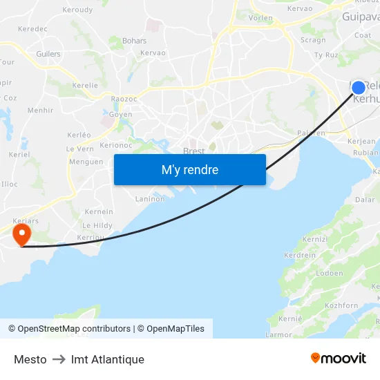Mesto to Imt Atlantique map