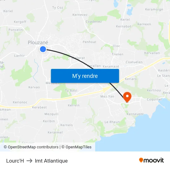 Lourc'H to Imt Atlantique map