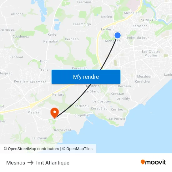 Mesnos to Imt Atlantique map
