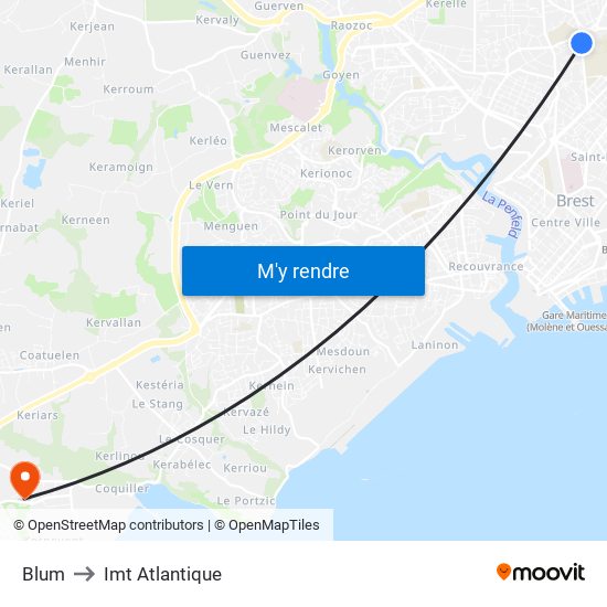 Blum to Imt Atlantique map
