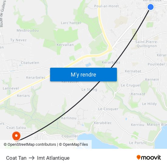 Coat Tan to Imt Atlantique map