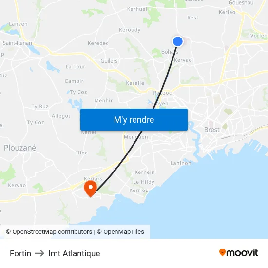 Fortin to Imt Atlantique map
