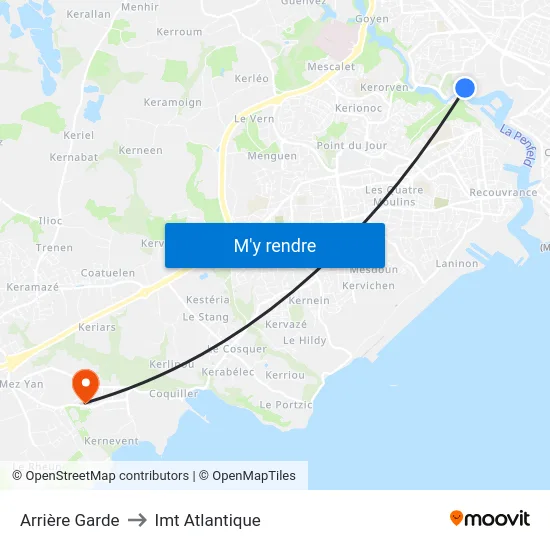 Arrière Garde to Imt Atlantique map