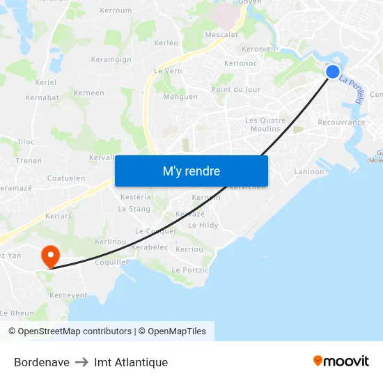 Bordenave to Imt Atlantique map