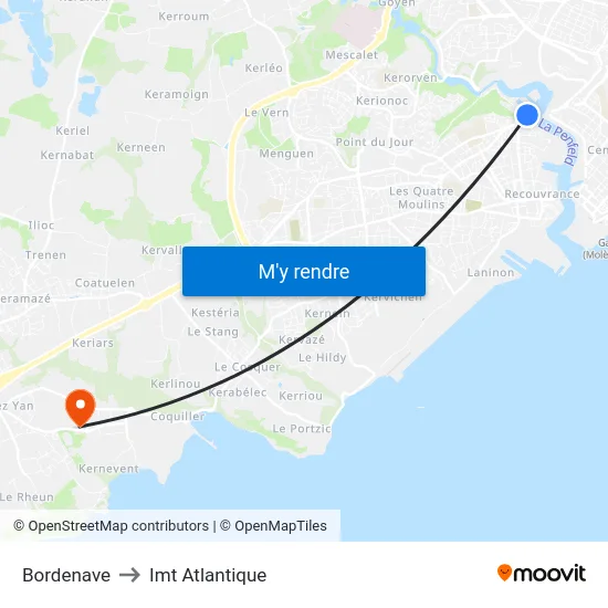 Bordenave to Imt Atlantique map