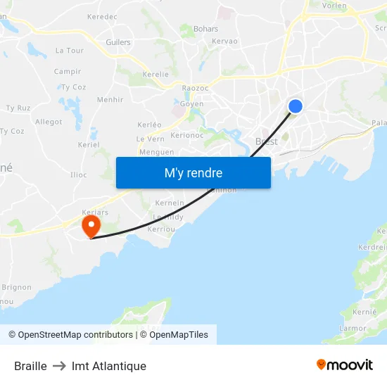 Braille to Imt Atlantique map