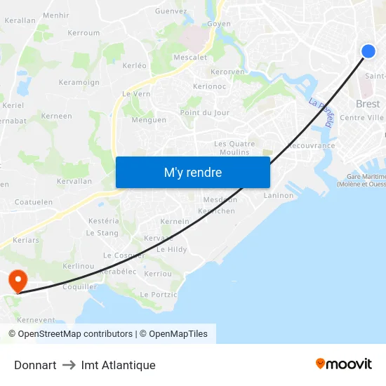 Donnart to Imt Atlantique map